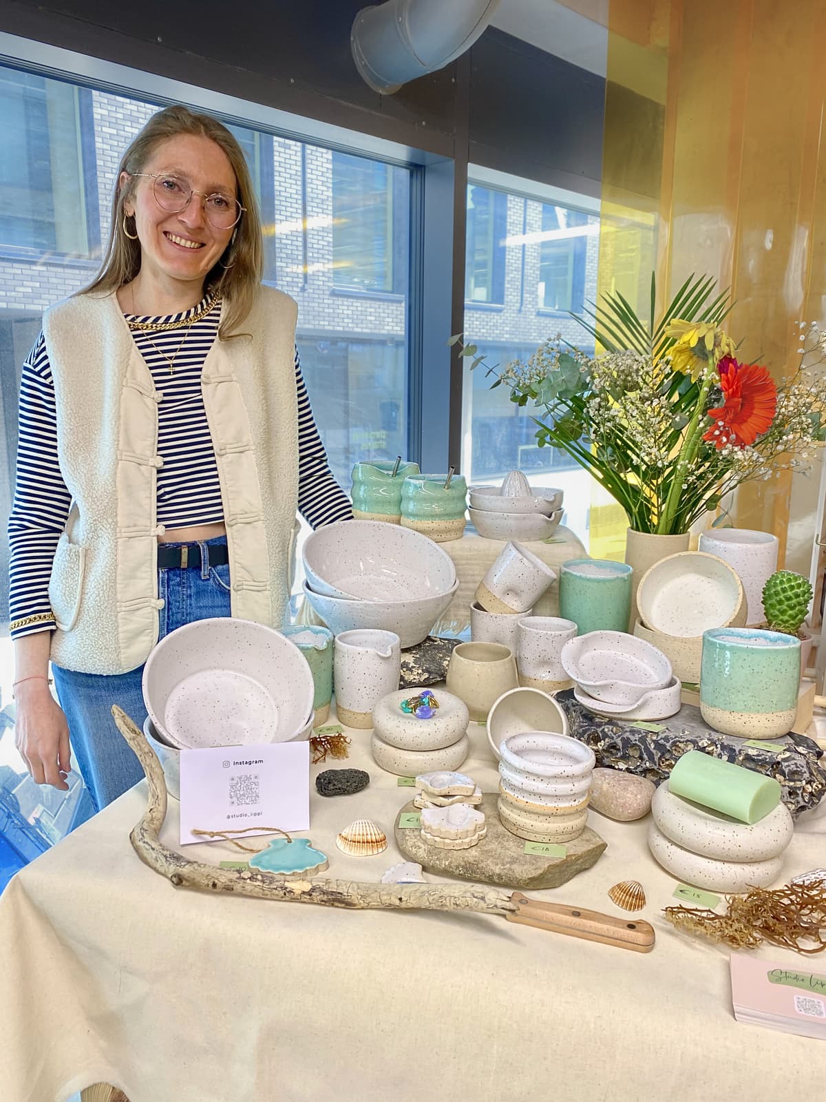 Lucie, creator of Studio Lippi Ceramics