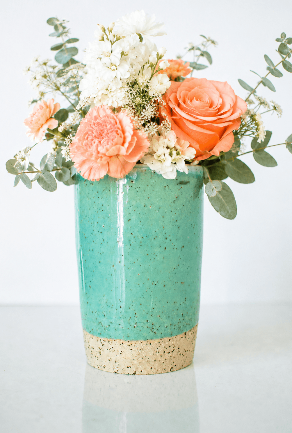 Maguelone handmade ceramic vase or utensil holder